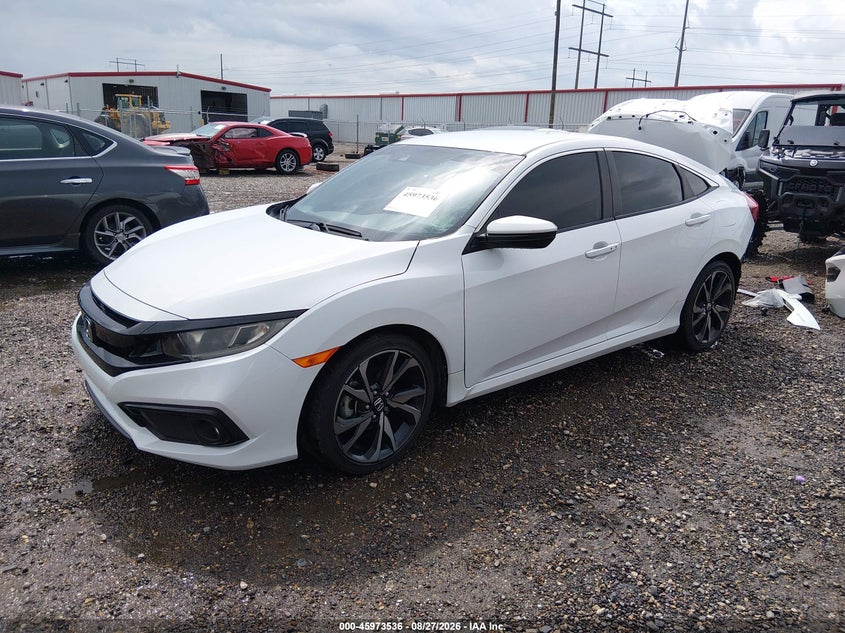 2021 Honda Civic, Удар ззаду, IAAI, VIN 2HGFC2F88MH553007 — фото 2