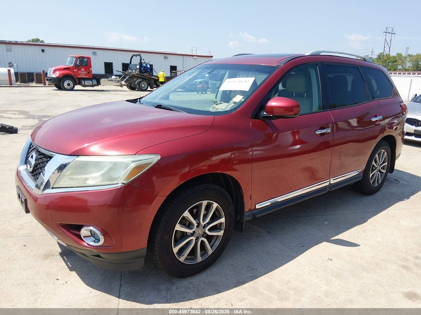 2014 Nissan Pathfinder, Обычный износ, IAAI, VIN 5N1AR2MM0EC606564 — фото 2