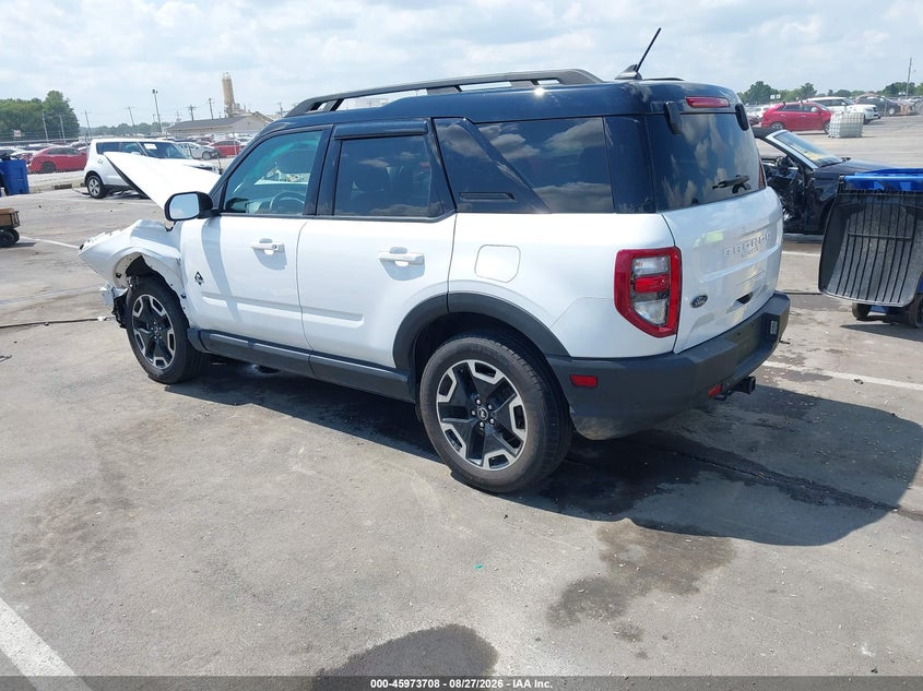 Vin: 3fmcr9c61prd05908, lot: 46472948, ford bronco sport outer banks 20233