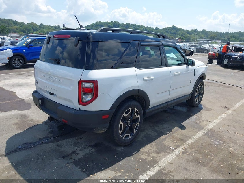 Vin: 3fmcr9c61prd05908, lot: 46472948, ford bronco sport outer banks 20234