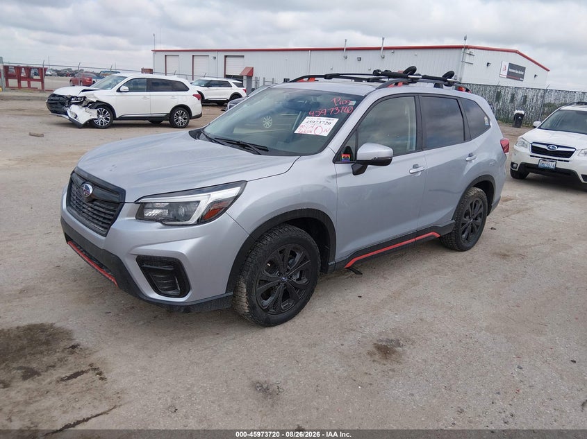 2021 Subaru Forester, Right Rear, IAAI, VIN JF2SKALC4MH462469 — photo 2