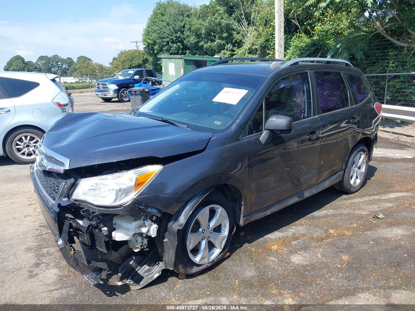 2015 Subaru Forester, Right Front, IAAI, VIN JF2SJABC5FH554956 — photo 2