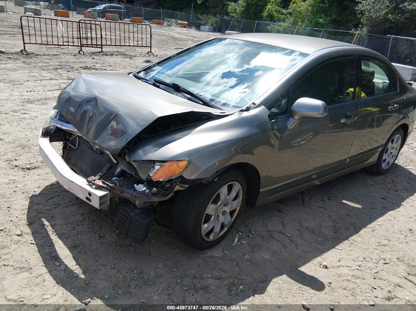 2008 Honda Civic, Front End, IAAI, VIN 2HGFA16508H322713 — photo 2