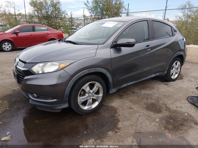 2016 Honda HR-V, Лівий зад, IAAI, VIN 3CZRU5G59GM738780 — фото 2