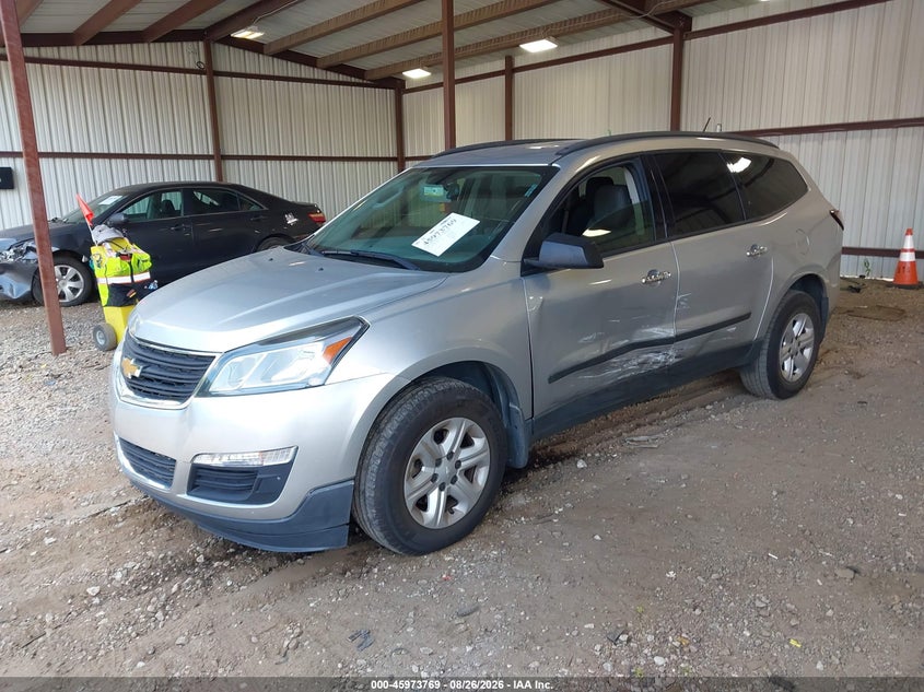 2014 Chevrolet Traverse, Левый бок, IAAI, VIN 1GNKRFED5EJ167105 — фото 2