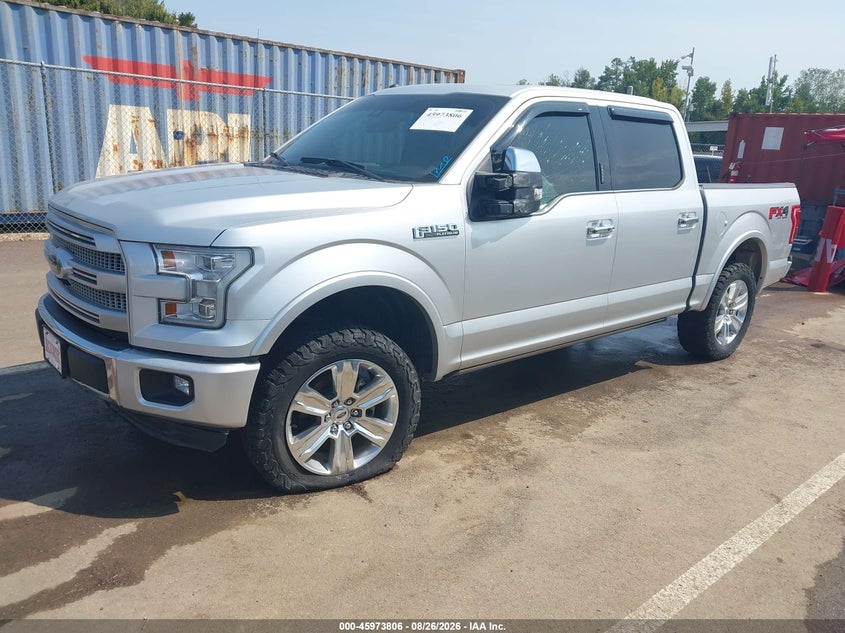 2016 Ford F-150, Правый зад, IAAI, VIN 1FTEW1EF5GFB64150 — фото 2