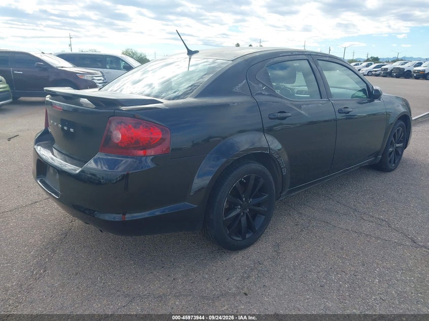 Vin: 1c3cdzcbxdn620175, lot: 46473184, dodge avenger sxt 20134