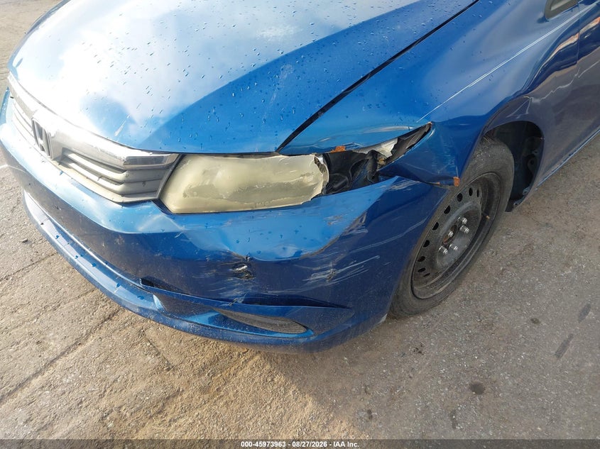 2012 HONDA CIVIC SEDAN 1.8L I-4 VVT, REGULAR , 140HP