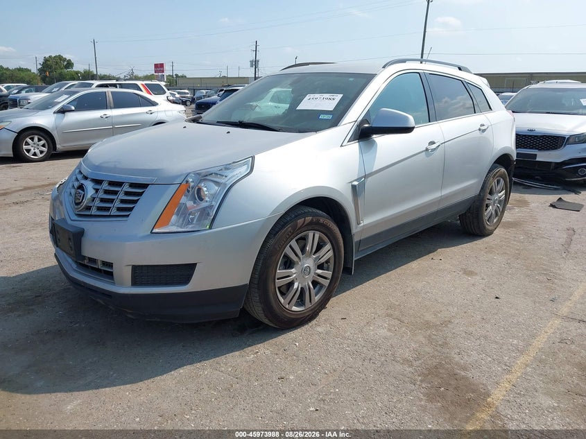 2016 Cadillac SRX, Front & Rear, IAAI, VIN 3GYFNAE3XGF525472 — photo 2
