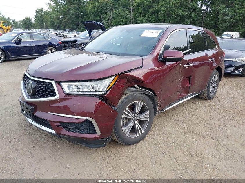 2018 Acura MDX, Лівий перед, IAAI, VIN 5J8YD4H36JL019232 — фото 2