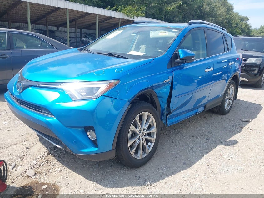 2018 Toyota RAV 4, Rear, IAAI, VIN JTMDJREV0JD154015 — photo 2