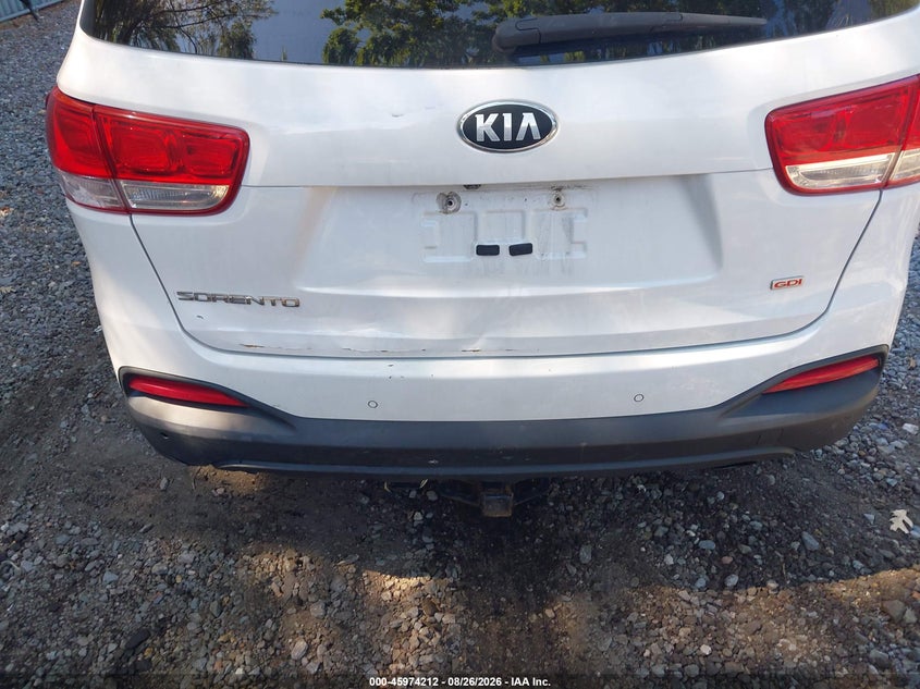 2016 KIA SORENTO SPORT UTILITY VEHICLE 2.4L I-4 DI, DOHC, VVT, 185HP