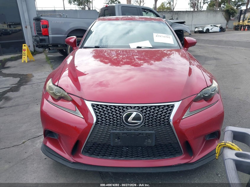 2014 LEXUS IS SEDAN 2.5L V-6 DI, DOHC, VVT, PREMIUM , 204HP