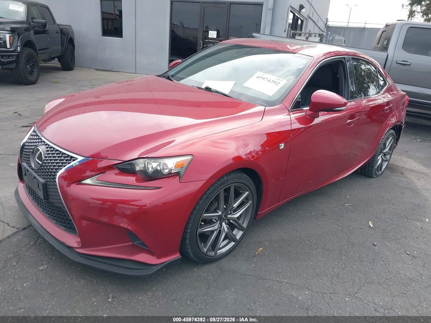2014 LEXUS IS SEDAN 2.5L V-6 DI, DOHC, VVT, PREMIUM , 204HP