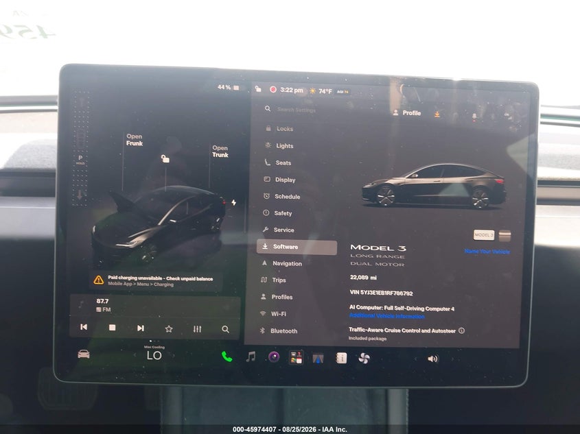 2024 TESLA MODEL 3 auction photo 7