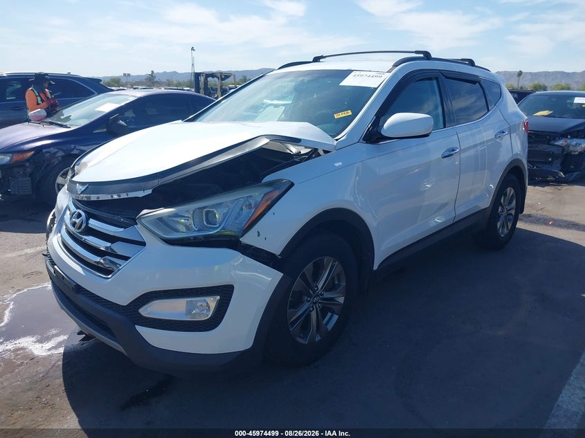 2013 Hyundai Santa Fe Sport, Удар спереди, IAAI, VIN 5XYZU3LB0DG106202 — фото 2