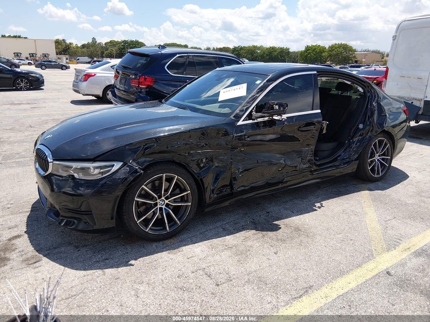 2019 BMW 3er, Левый бок, IAAI, VIN WBA5R1C59KAE82120 — фото 2