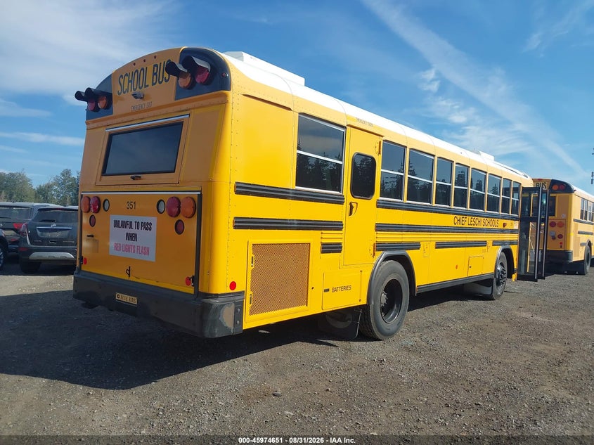 2016 BLUE BIRD SCHOOL BUS / TRANSIT BUS auction photo 4