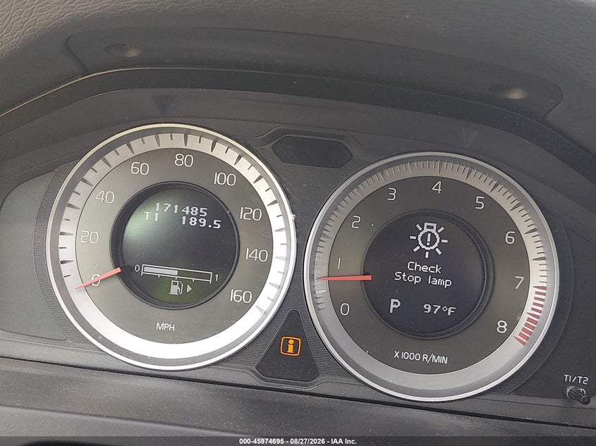 2012 VOLVO S60 SEDAN 2.5L I-5 DOHC, VVT, TURBO, PREMIUM , 250HP