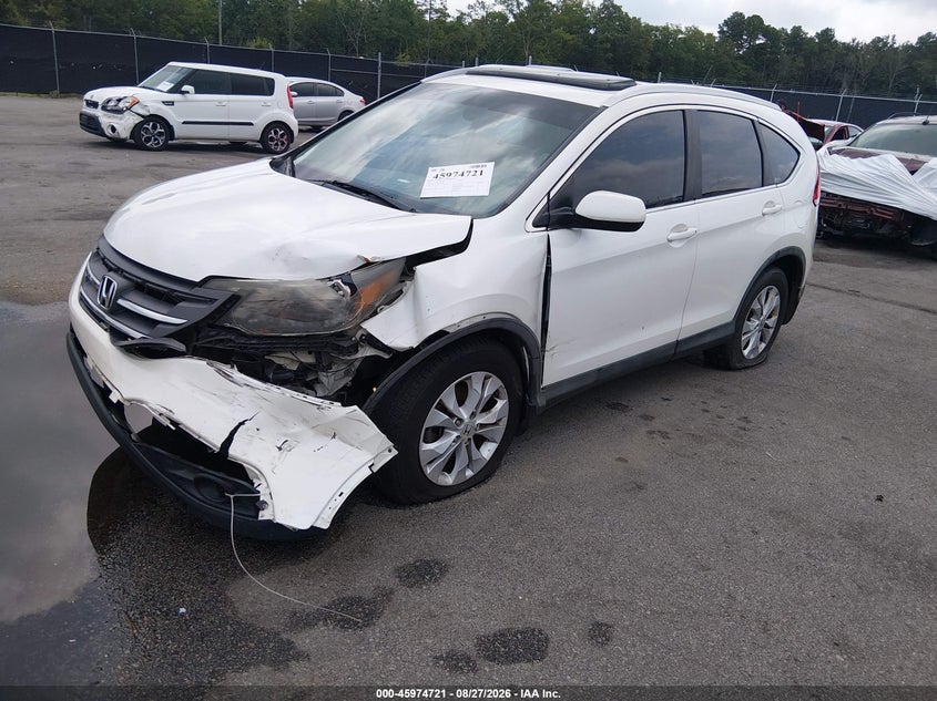 2012 Honda CR-V, Левый перёд, IAAI, VIN 5J6RM3H77CL019818 — фото 2