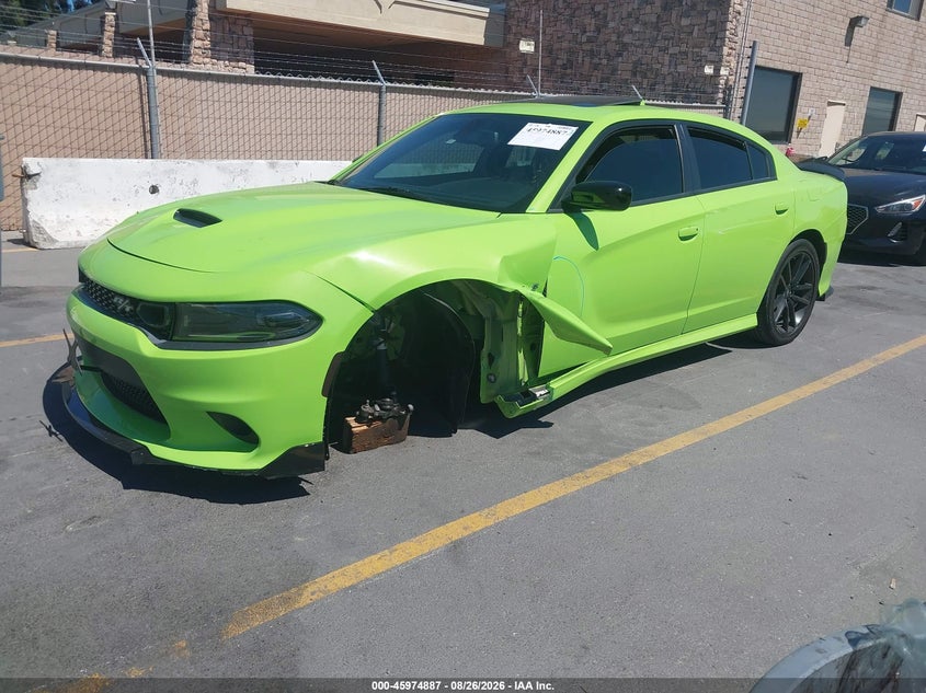 2023 Dodge Charger, Left Side, IAAI, VIN 2C3CDXCT2PH698119 — photo 2