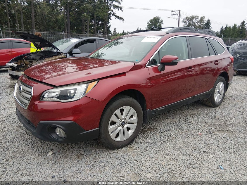 2016 Subaru Outback, Right Front, IAAI, VIN 4S4BSAFC3G3308567 — photo 2