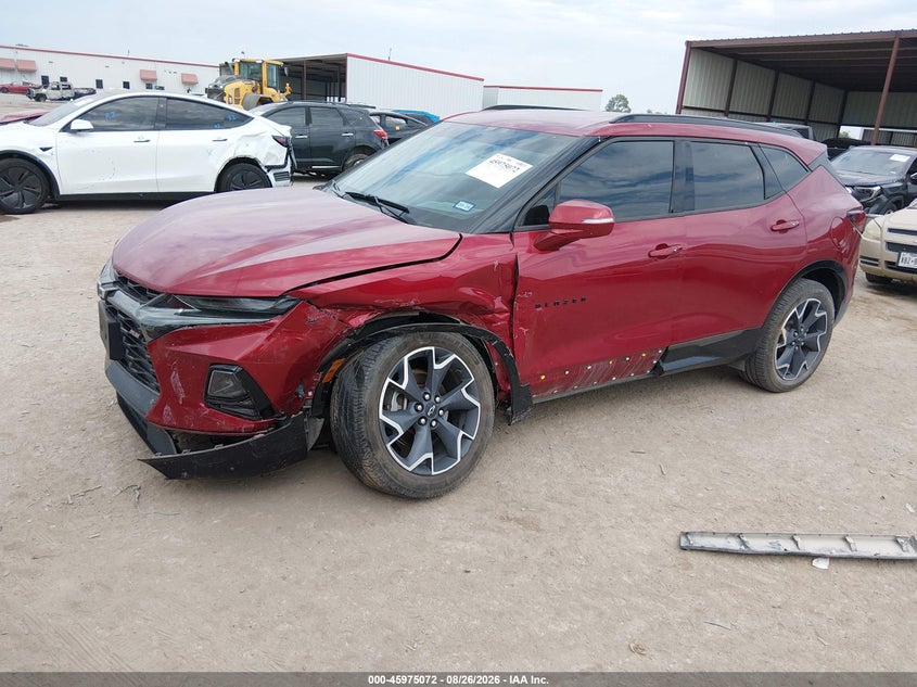 2020 Chevrolet Blazer, Left Side, IAAI, VIN 3GNKBERS3LS546347 — photo 2