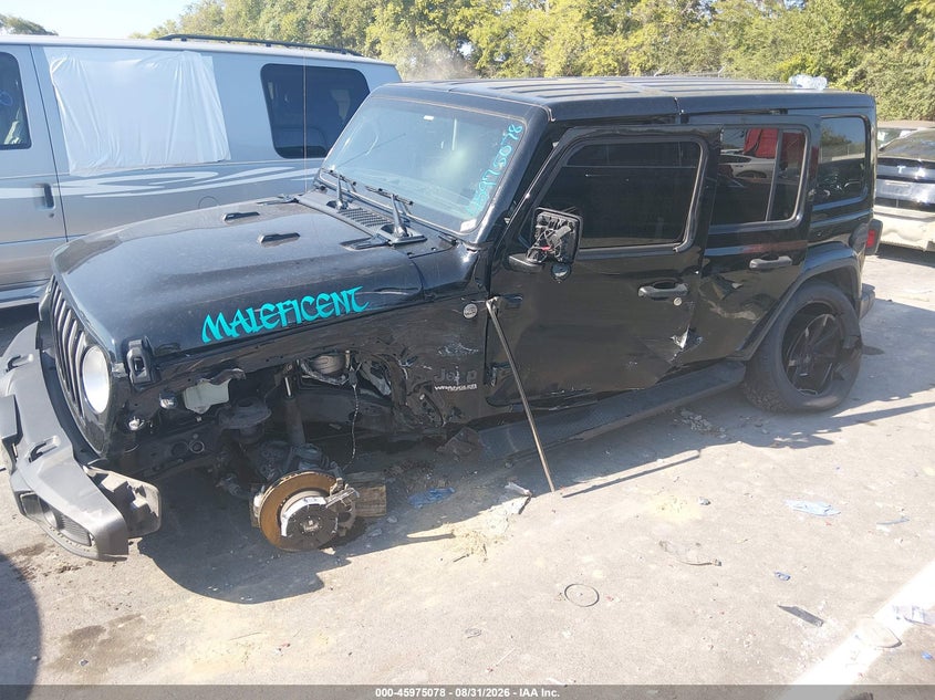 Vin: 1c4hjxen8mw539773, lot: 46474318, jeep wrangler unlimited sahara 20212