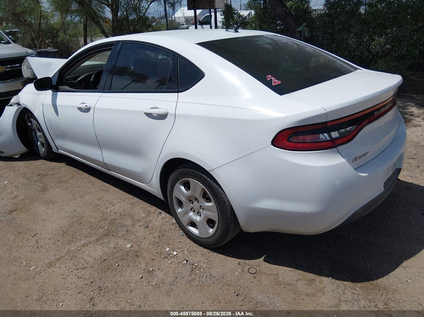 DODGE DART 2016 VIN 1C3CDFAA3GD504531