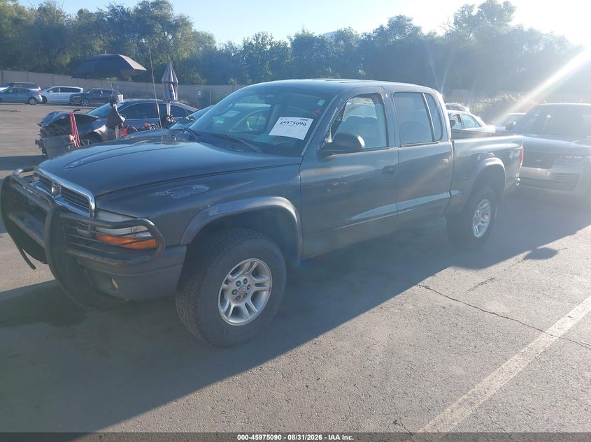 2003 Dodge Dakota, Front & Rear, IAAI, VIN 1D7HG38X43S223450 — photo 2