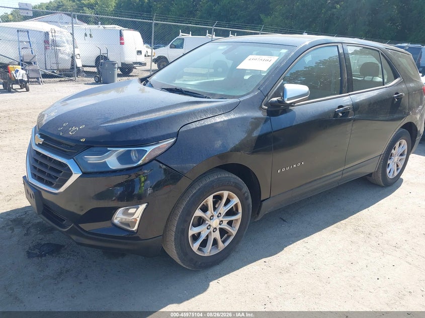 2018 Chevrolet Equinox Ls, Rear, IAAI, VIN 3GNAXHEV9JL377439 — photo 2