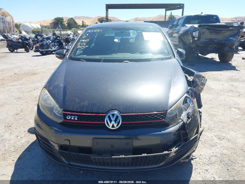 2012 VOLKSWAGEN GTI HATCHBACK 2.0L I-4 DI, DOHC, VVT, TURBO, PREMIUM , 200HP