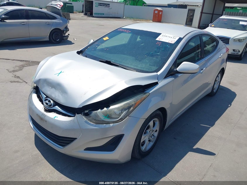 2015 Hyundai Elantra, Удар спереду, IAAI, VIN 5NPDH4AE1FH635896 — фото 2