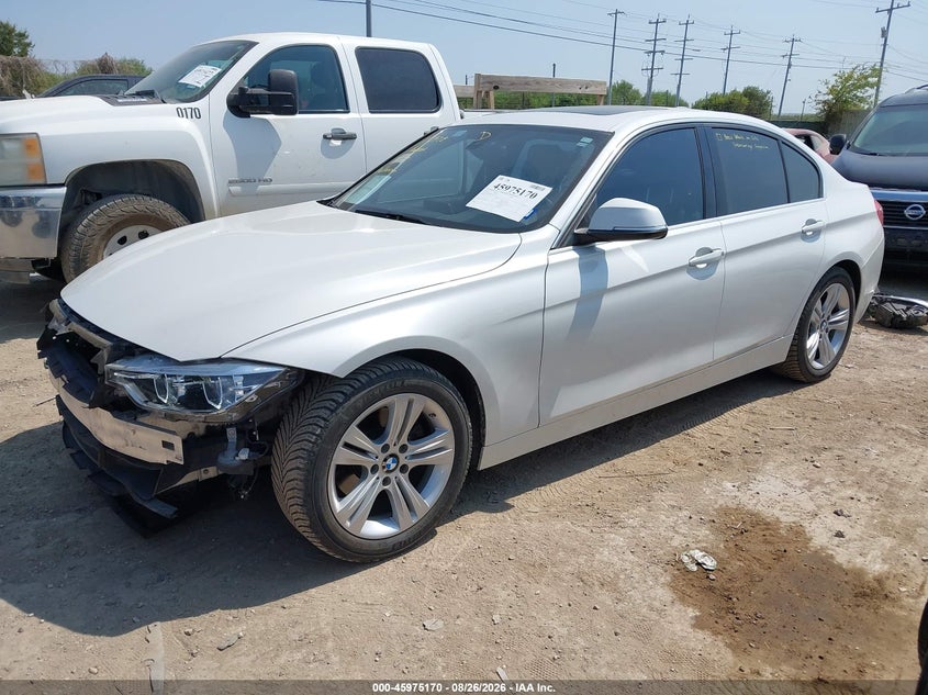 2018 BMW 3er, Удар спереди, IAAI, VIN WBA8B9G57JNU97276 — фото 2