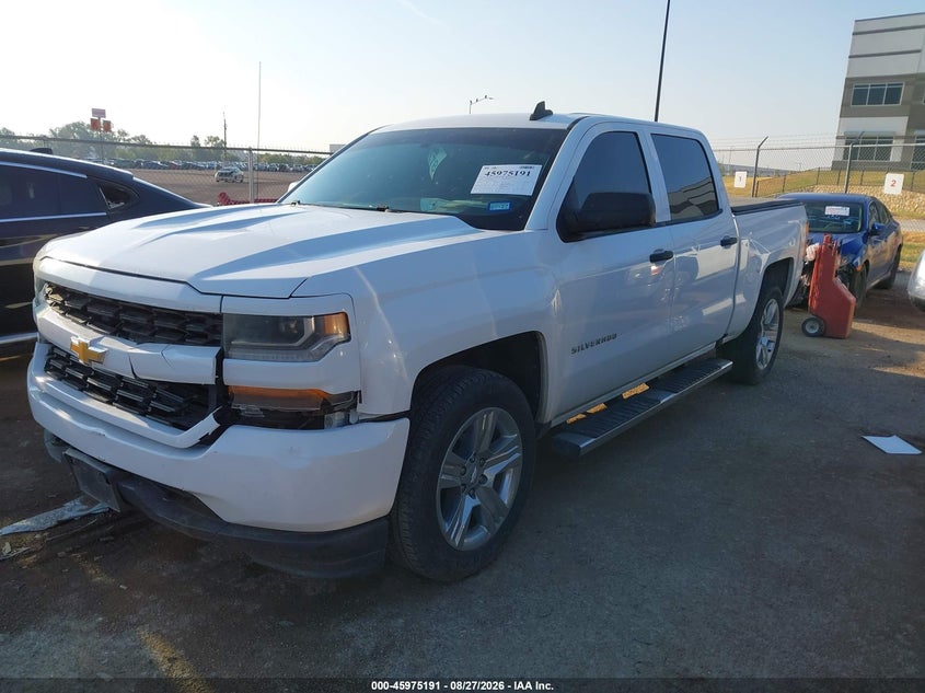 Vin: 3gcpcpec6jg139600, lot: 46474431, chevrolet silverado 1500 custom 20182