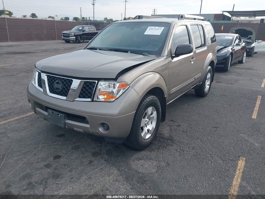 2007 Nissan Pathfinder S, Rear, IAAI, VIN 5N1AR18U87C617111 — photo 2