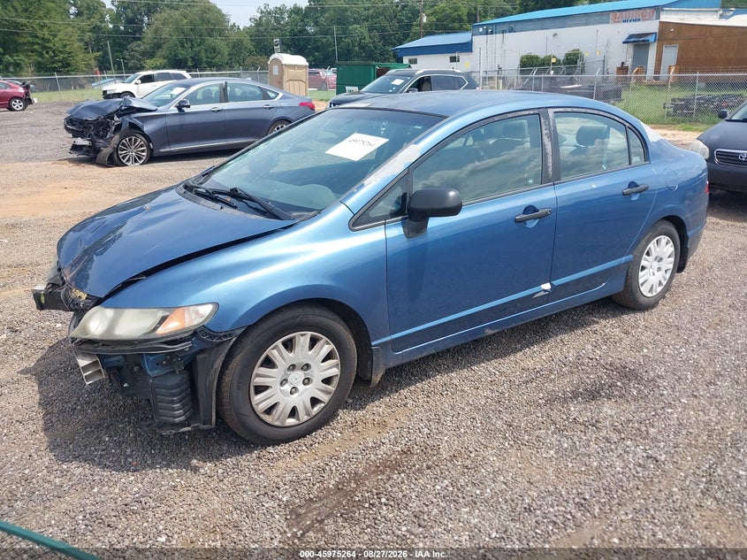 2009 Honda Civic, Front End, IAAI, VIN 2HGFA16319H342548 — photo 2