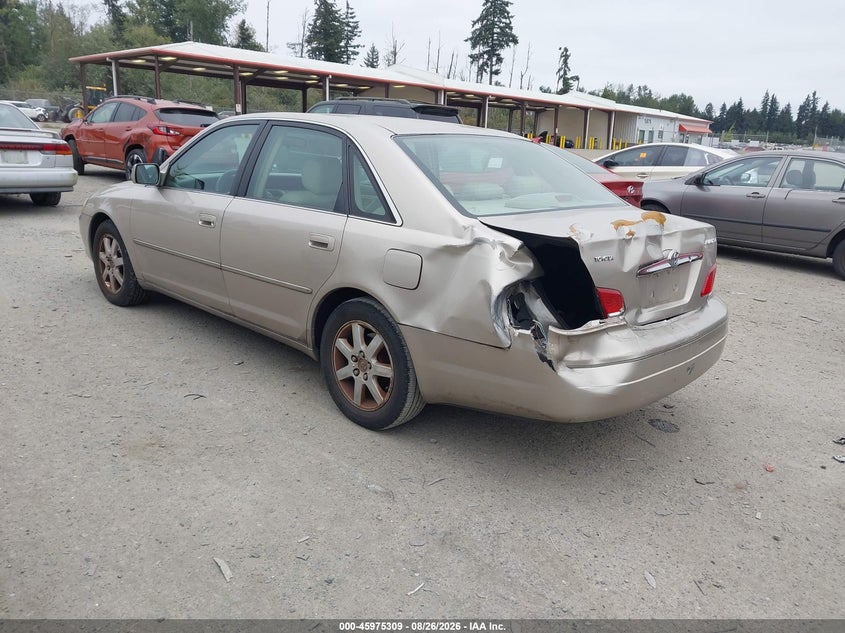 2003 TOYOTA AVALON SEDAN 3.0L V-6 DOHC, VVT, 210HP