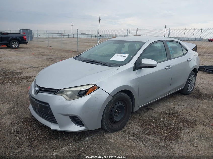 2016 Toyota Corolla, Rear, IAAI, VIN 2T1BURHE6GC680066 — photo 2