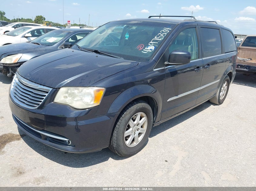 Vin: 2c4rc1bg8dr594637, lot: 46474574, chrysler town & country touring 20132