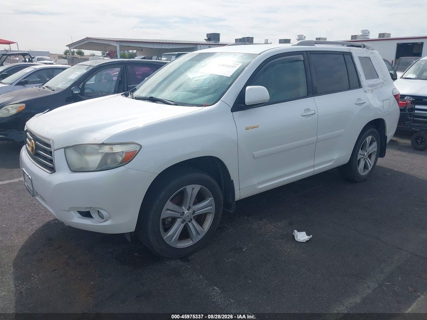 2008 Toyota Highlander, Обычный износ, IAAI, VIN JTEES43A982084777 — фото 2
