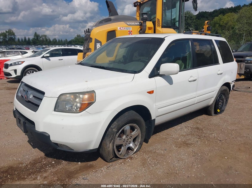 2006 Honda Pilot, Удар сзади, IAAI, VIN 5FNYF18506B016409 — фото 2