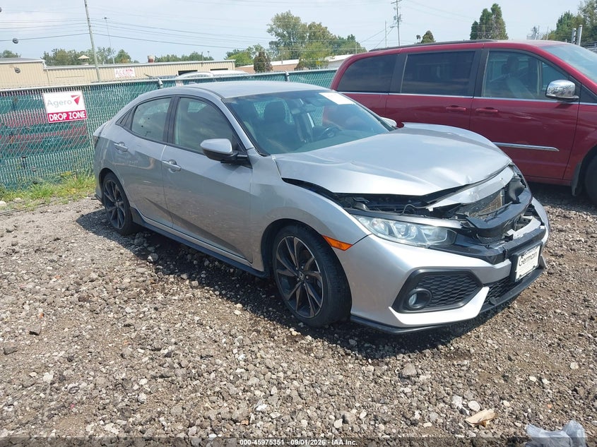 Vin: shhfk7h40ju404003, lot: 46474591, honda civic sport 2018 img_1