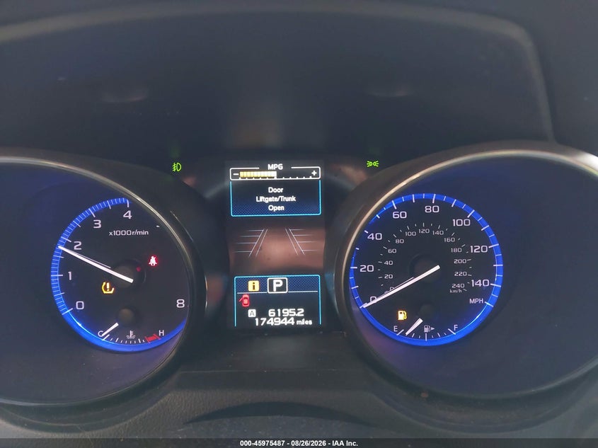 SUBARU OUTBACK 2015 VIN 4S4BSBNC4F3329854