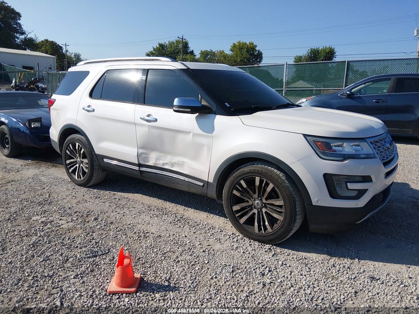 Vin: 1fm5k8ht8hga86220, lot: 46474798, ford explorer platinum 20171