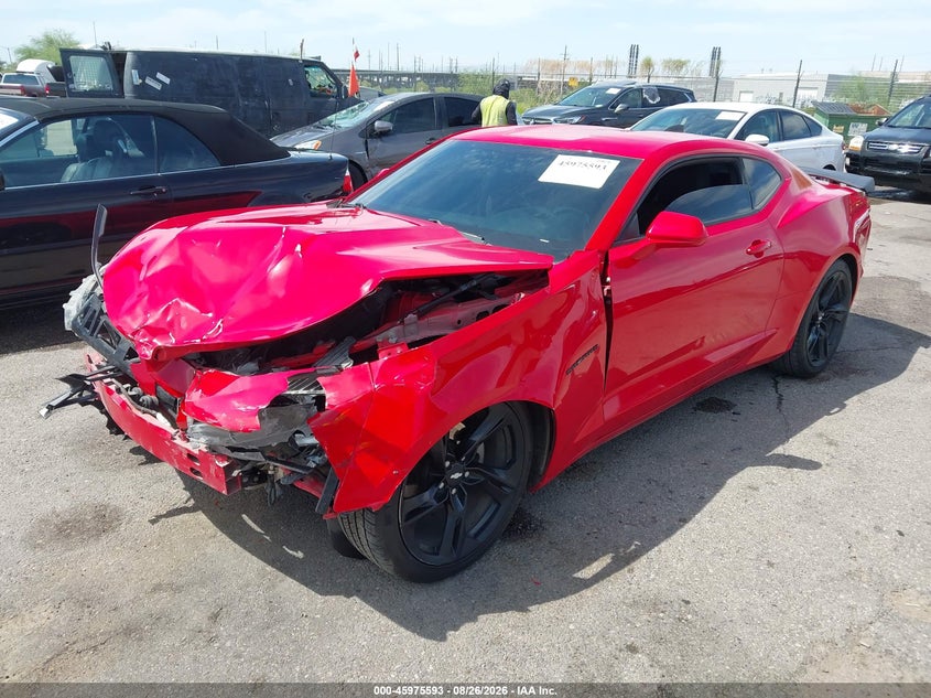 2019 Chevrolet Camaro, Front End, IAAI, VIN 1G1FB1RX5K0133178 — photo 2