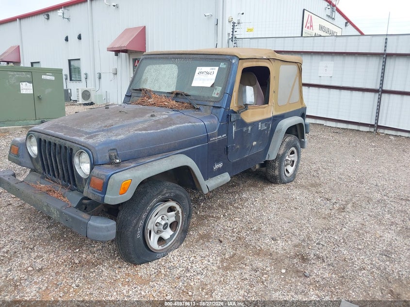 1997 Jeep Wrangler, Front End, IAAI, VIN 1J4FY29P7VP469593 — photo 2