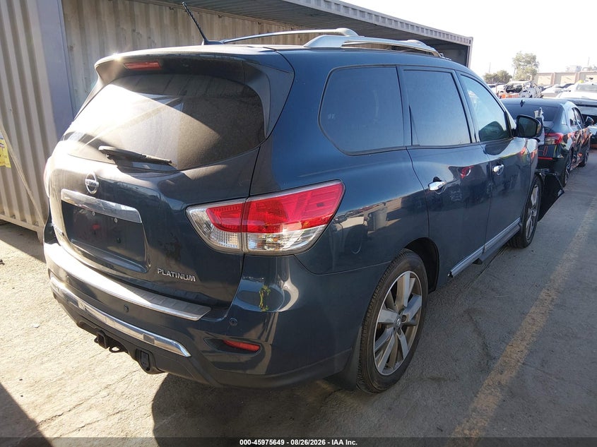 Vin: 5n1ar2mn2ec681355, lot: 46474889, nissan pathfinder platinum 20144