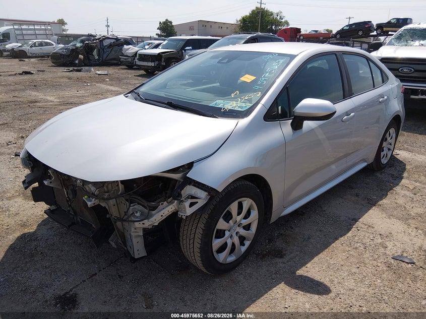 2021 Toyota Corolla, Front End, IAAI, VIN 5YFEPMAE7MP167082 — photo 2