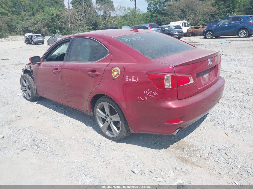 LEXUS IS 250 2011 VIN JTHBF5C23B5135432